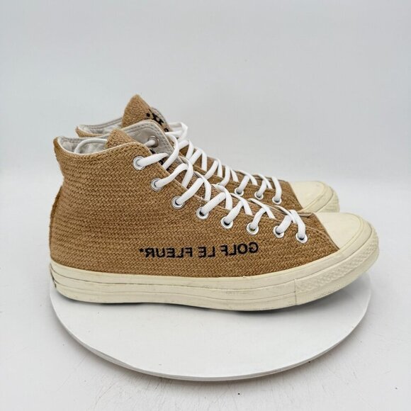 Converse Chuck 70 High Golf Le Fleur Men Size 11 163168C Fabric Weave Brown Shoe - Picture 4 of 11